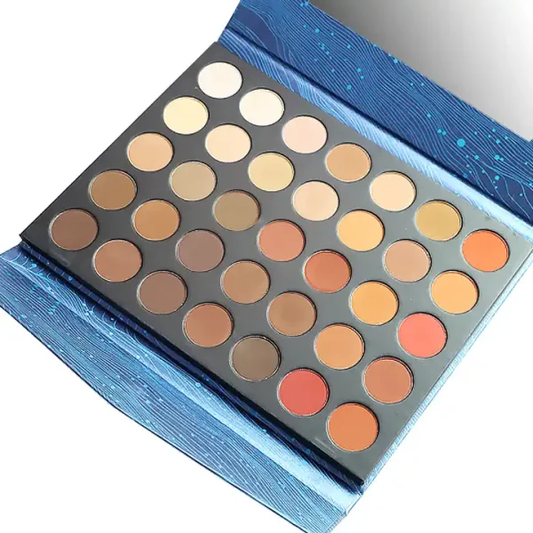 2020 Beautiful 35 Color Shimmer Matte Eyeshadow Eye Shadow Palette DHL Vegan Glitter Waterproof NUDE FEDEX OEM Customized Long
