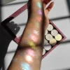 OEM 15 Colors Cosmetic Holographic Duochrome Glitter Pigment EyeShadow 36mm Pan Multichrome Chameleon Eyeshadow For Eye Makeup