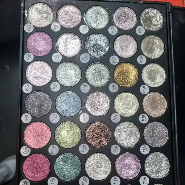 Sparkle Metallic High Pigment Diy Eye Shadow Palette Oem Makeup Eyeshadow Palletes Custom Logo