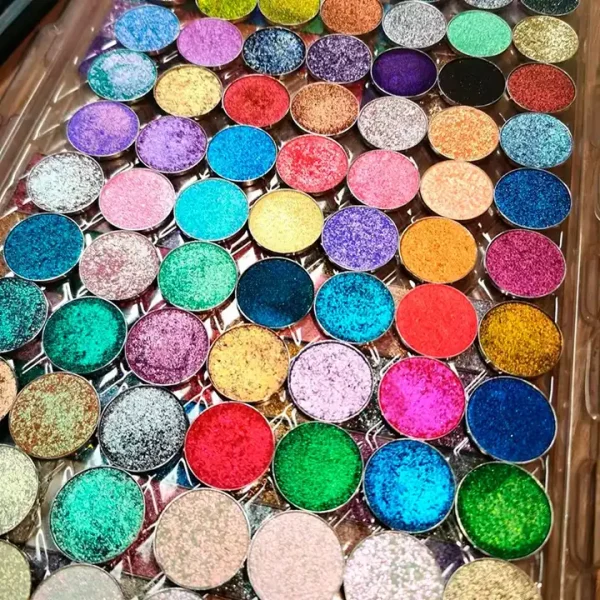 Long lasting makeup shimmer sparkle eyeshadow single shade multichrome chameleon eyeshadow palette high pigment eyeshadow