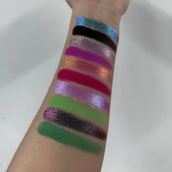pressed duochrome eyeshadow multi duochrome eyeshadow palette singles chameleon vegan pigment shadows