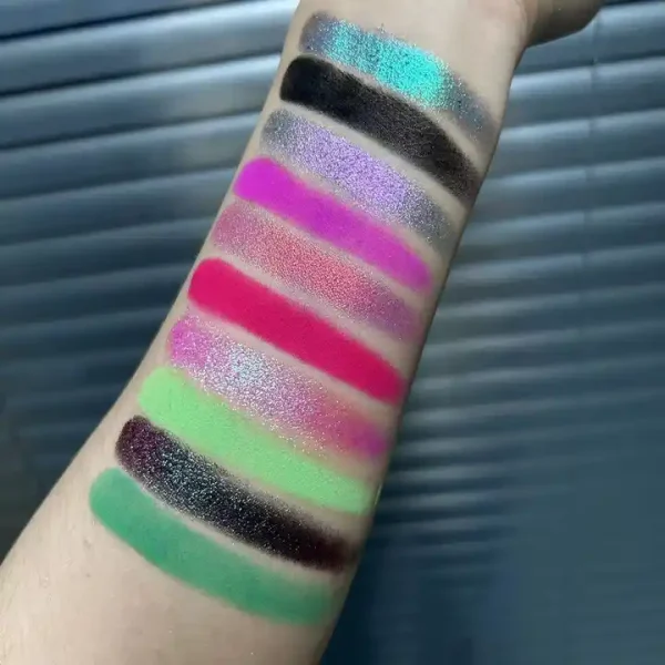 pressed duochrome eyeshadow multi duochrome eyeshadow palette singles chameleon vegan pigment shadows