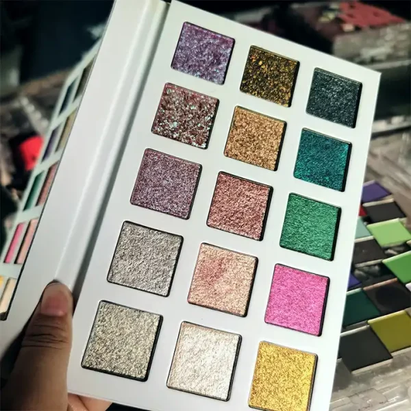DIY Eye Shadow Palette 9 Colors Vegan Duochrome Multichrome Waterproof High Pigment Makeup Oem Customized eyeshadow palette
