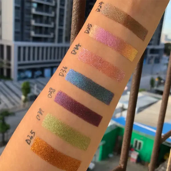 2022 New Pastel Duochrome Eyeshadow Palette Multichrome Pigments Singe Magnetic 100colors Loose Duochrome