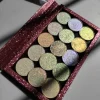 OEM 15 Colors Cosmetic Holographic Duochrome Glitter Pigment EyeShadow 36mm Pan Multichrome Chameleon Eyeshadow For Eye Makeup