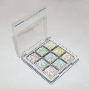Multichrome 9 color eyeshadow palette Highly Pigmented Makeup Multi chrome chameleon eyeshadow DIY Color private label