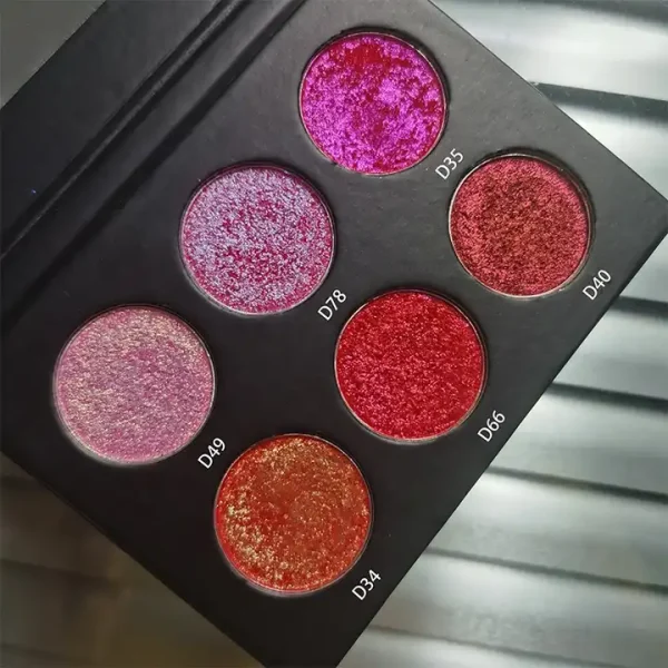 2024 women Makeup 6 Colors Multichrome Eyeshadow Waterproof High pigment eyeshadow Palette customized makeup